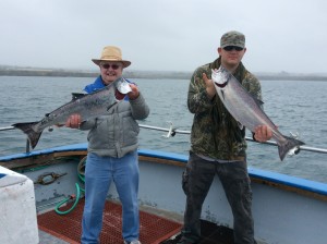 May 8th, 2014 left; Bart Wade from Yuba City- 13 lbs & Josh Lamora from Chico- 12 lbs